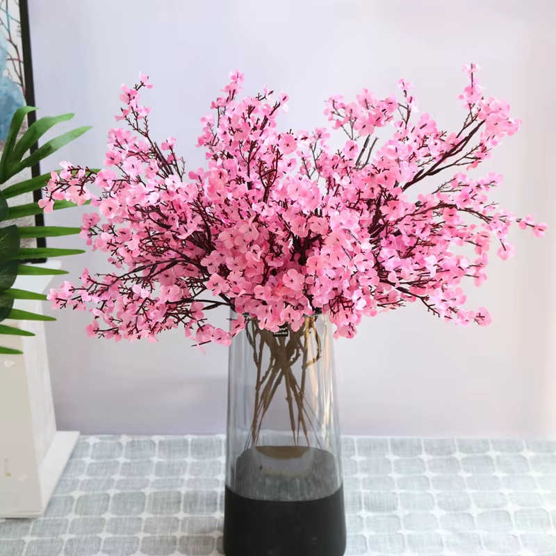 Gypsophila fleurs artificielles branche blanche haute qualité souffle de bébé fausses plantes Long Bouquet maison mariage décor automne noël