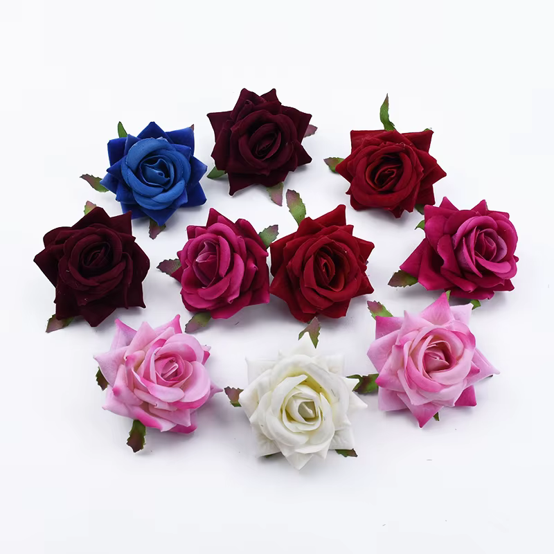 Fleurs artificielles en velours