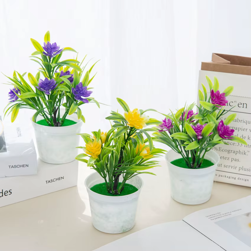 Bonsaï de Fleurs Artificielles pour Décoration de Maison