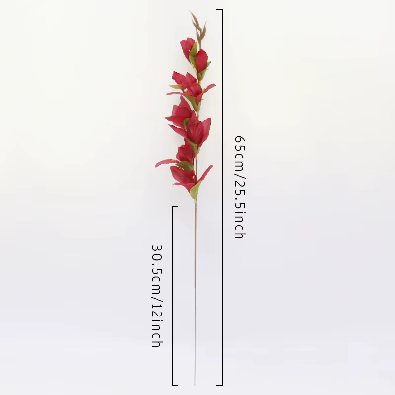Décor de branche de fleur de glaïeul
