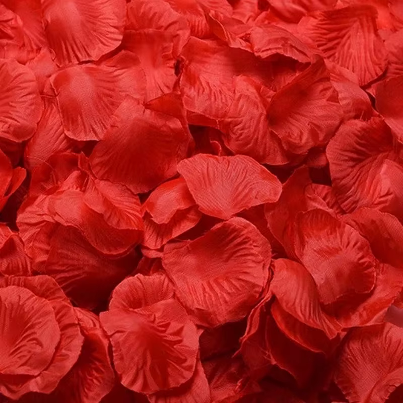 Pétale de Rose colorée artificielle romantique