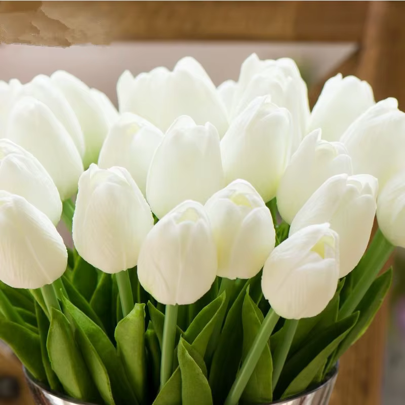 Fleur artificielle de tulipe en PU