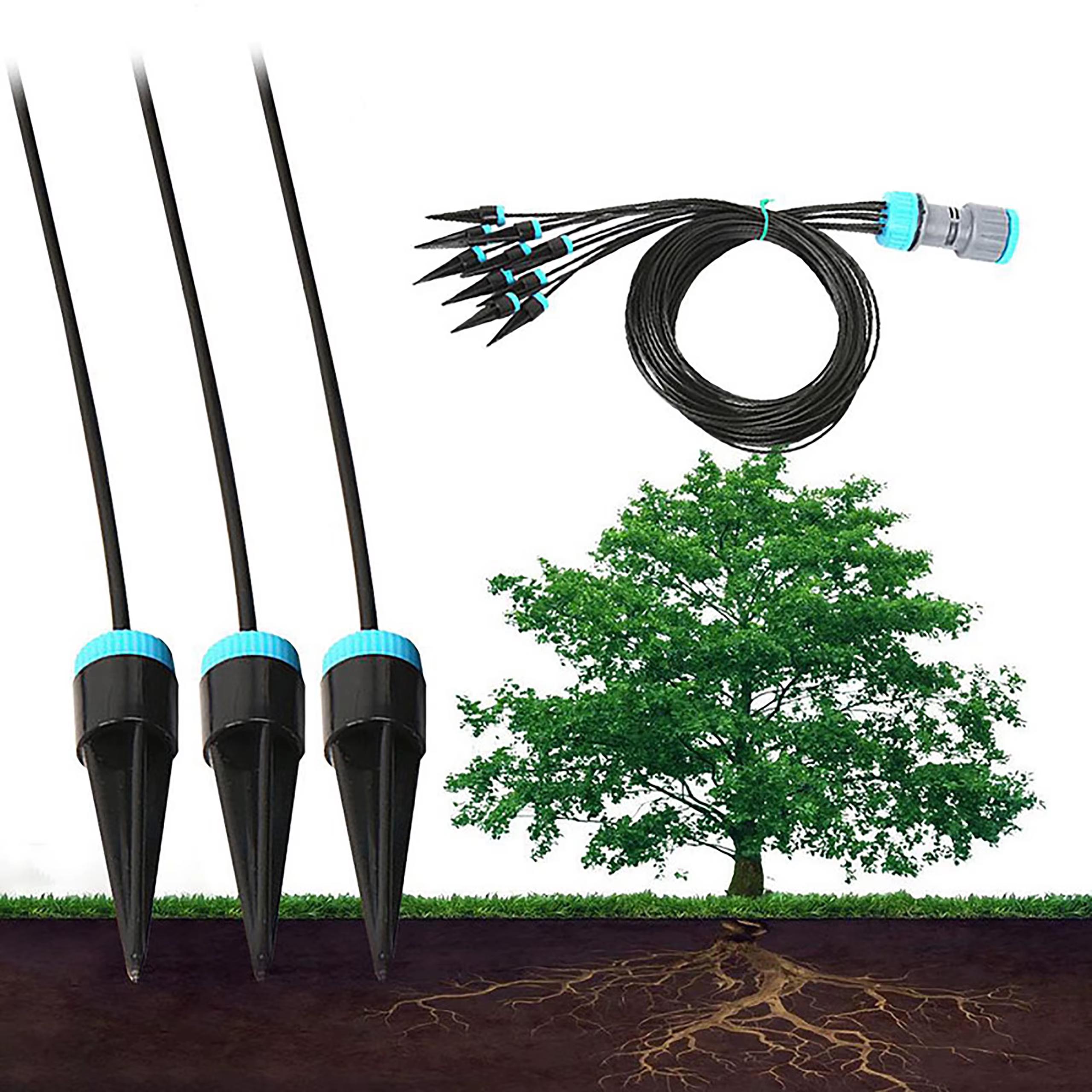 Kit d'irrigation goutte à goutte réglable pour plantes