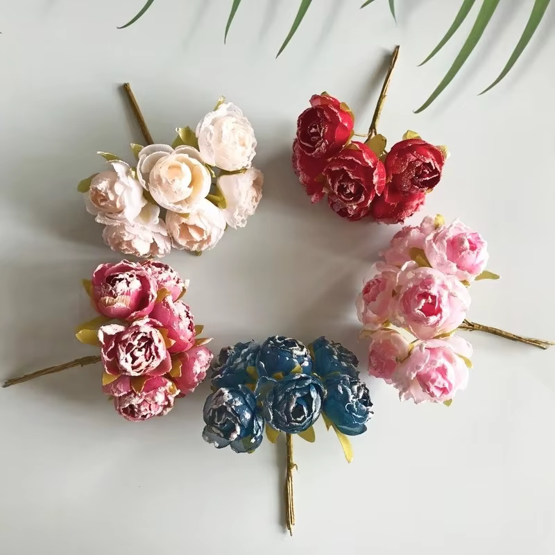Roses artificielles pour Bouquet de mariée
