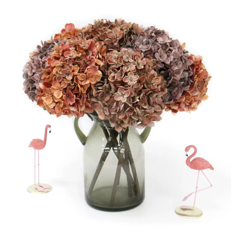 Fleurs d'hortensia artificielles