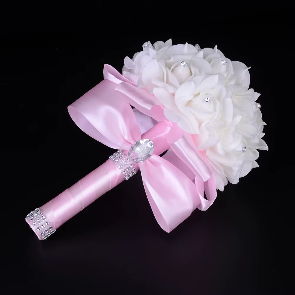 Bouquet de Fleurs Artificielles pour Patients et Demoiselles d'Honneur, Accessoires de Mariage, 12 Couleurs