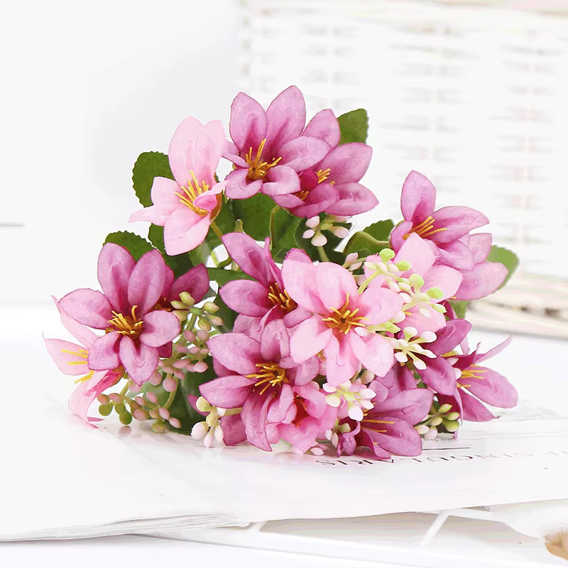 18 fleurs de lys artificiels en soie