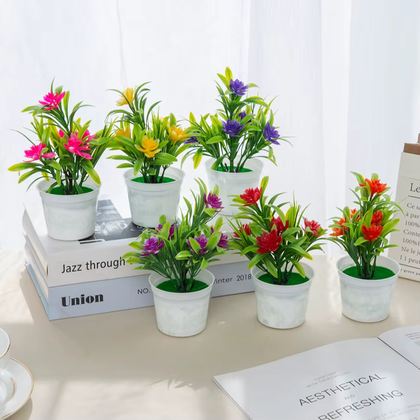 Bonsaï de Fleurs Artificielles pour Décoration de Maison