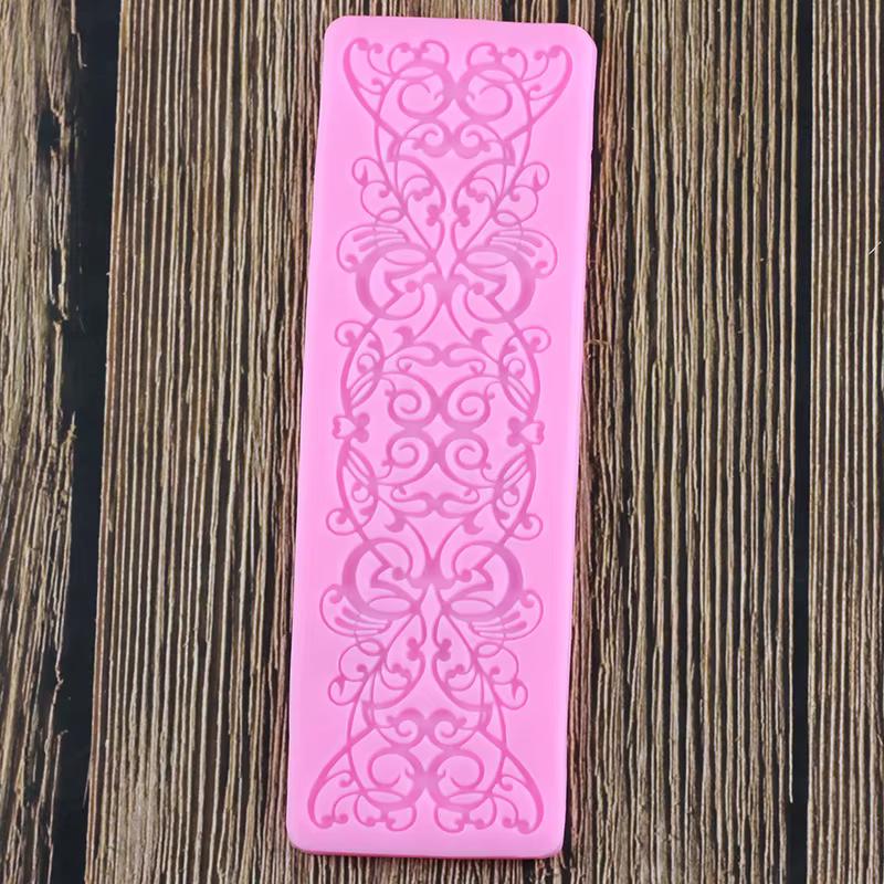 Moules en Silicone pour bordure de gâteau en dentelle de fleur, outils de décoration de gâteau Fondant à faire soi-même, moules à bonbons en argile polymère pour chocolat