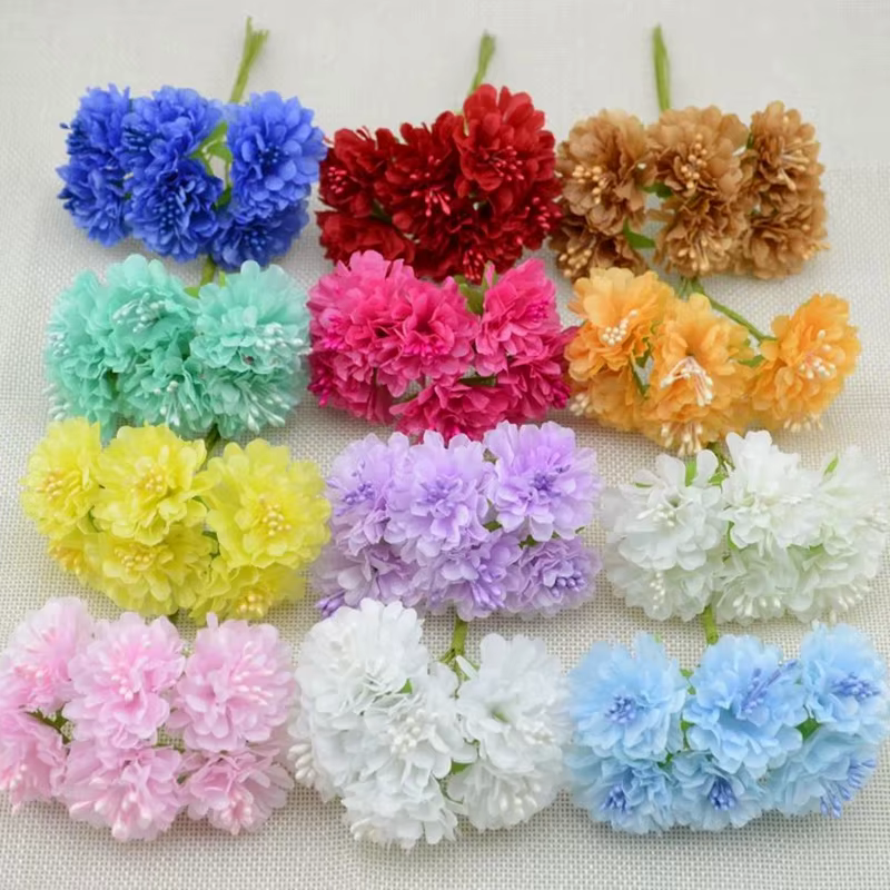 Bouquet de fleurs artificielles en soie