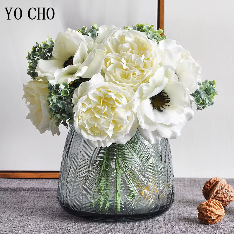 Bouquet de pivoines artificielles