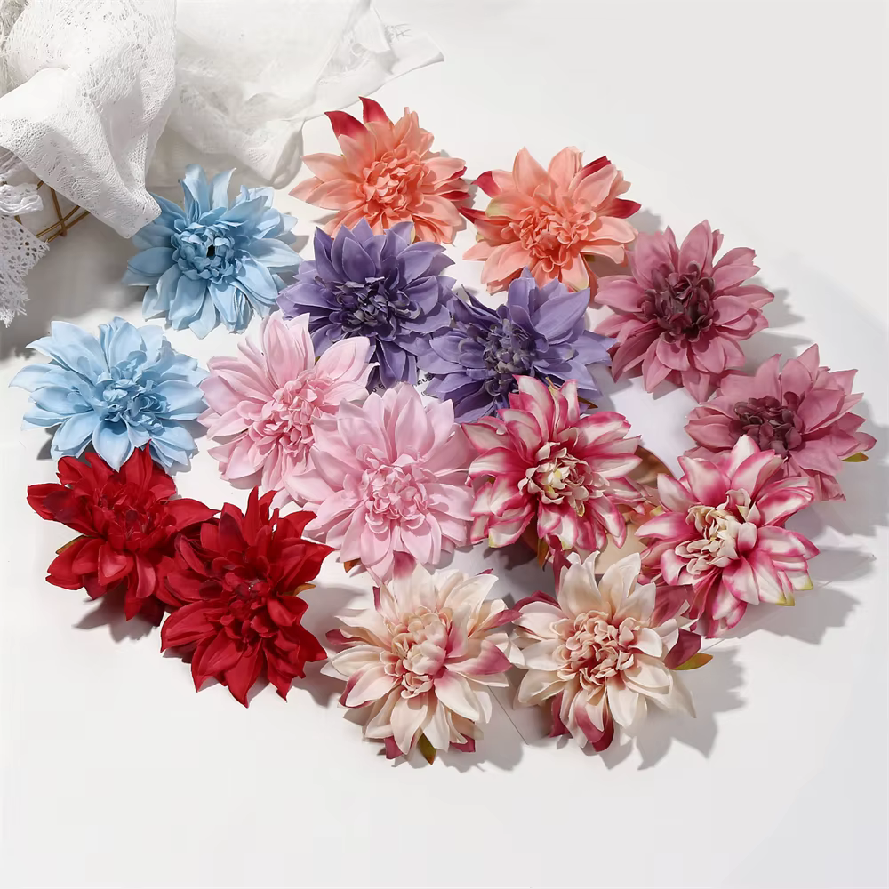 Grande fleur artificielle de Dahlia
