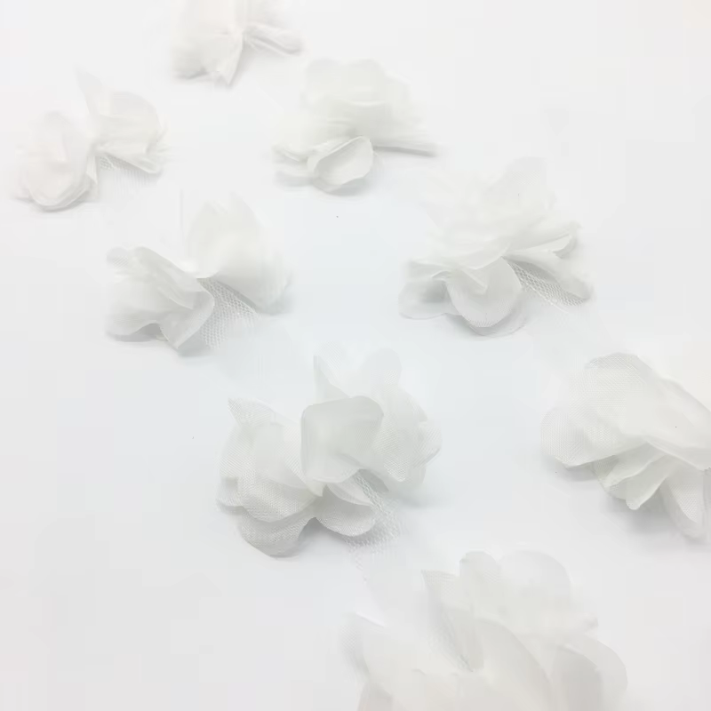 Grappe de fleurs en mousseline de soie