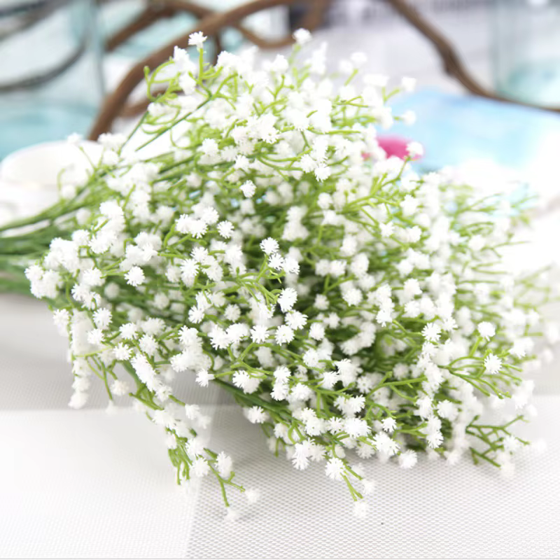 1/3 pièces plante artificielle 1 lot gypsophile petite tête de fleur maison chambre cour décor accessoires couronne mariage bricolage faux accessoire de Table