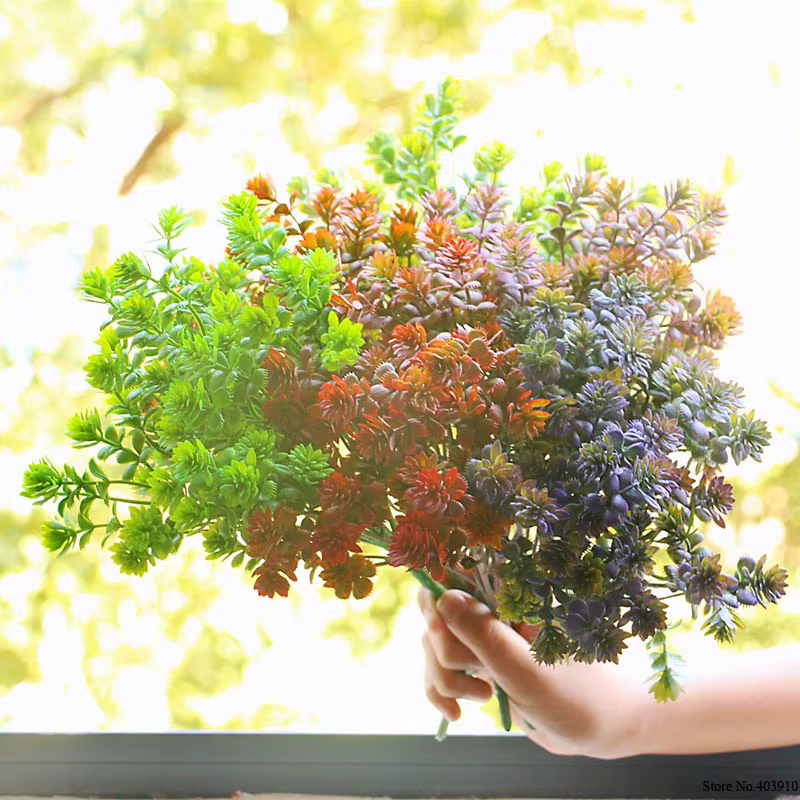 Plantes artificielles succulentes pour jardin