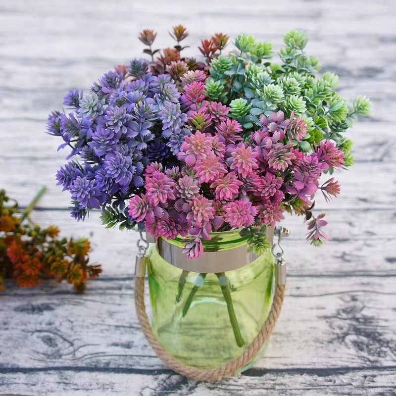 Plantes succulentes en plastique feuilles de chute artificielles flores bricolage