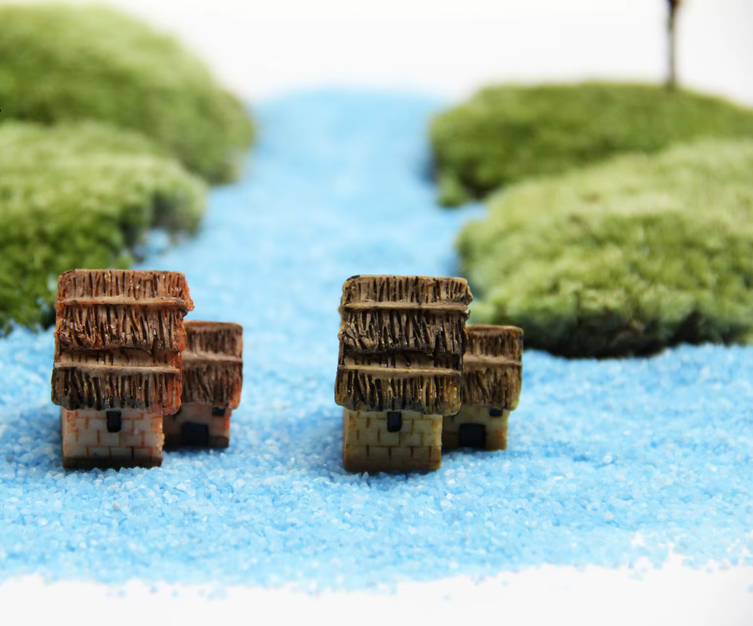 1 pièces pont cabane moulin à vent maison château Mini artisanat Figurine plante Pot jardin ornement Miniature fée