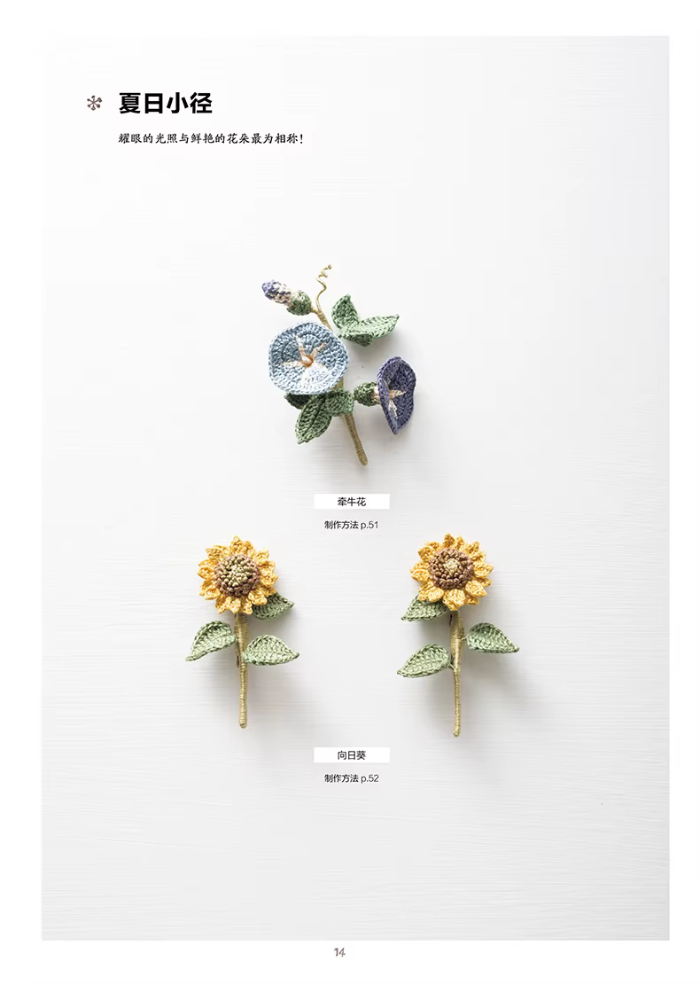 Quatre saisons fleurs et plantes naturel Crochet à tricoter livre Chi Chi travaux à la main bricolage artisanat broderie
