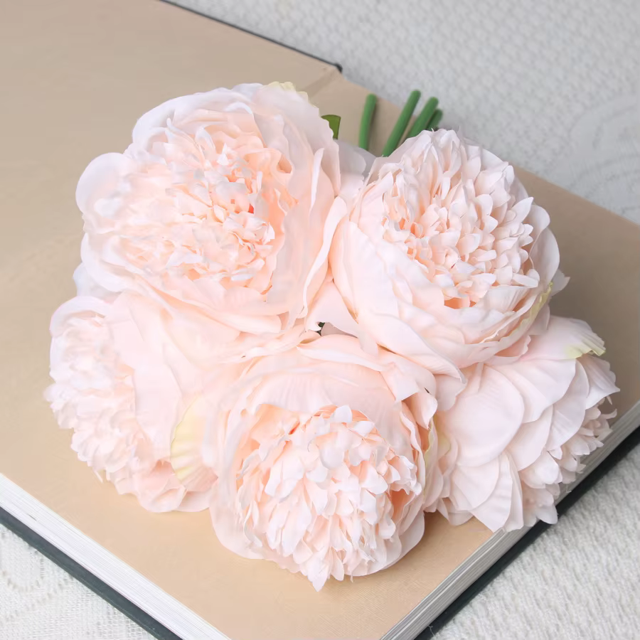 InjFlowers-Pivoine Artificielle Blanche