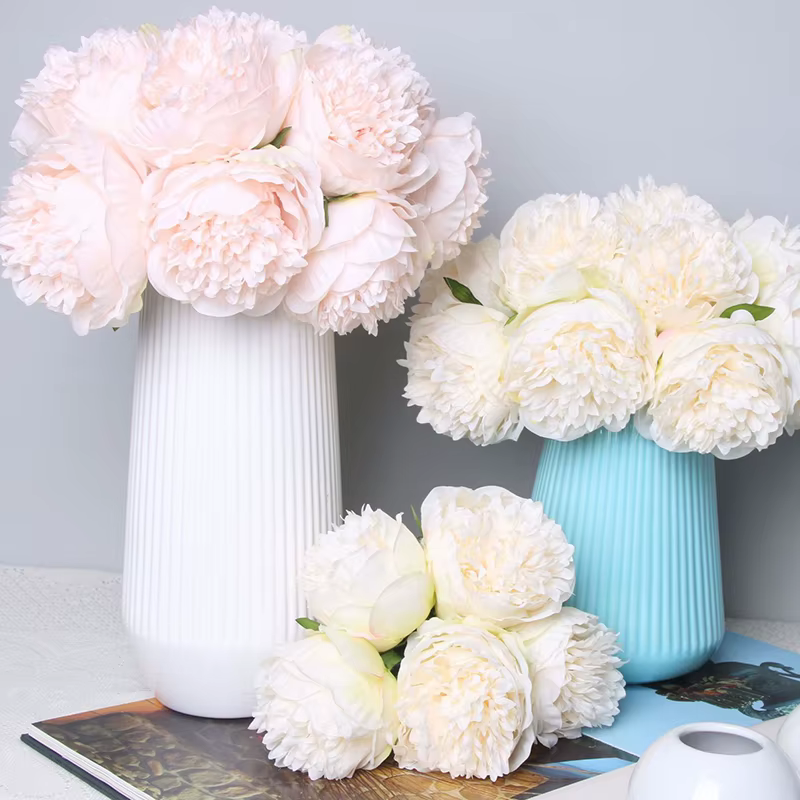 InjFlowers-Pivoine Artificielle Blanche