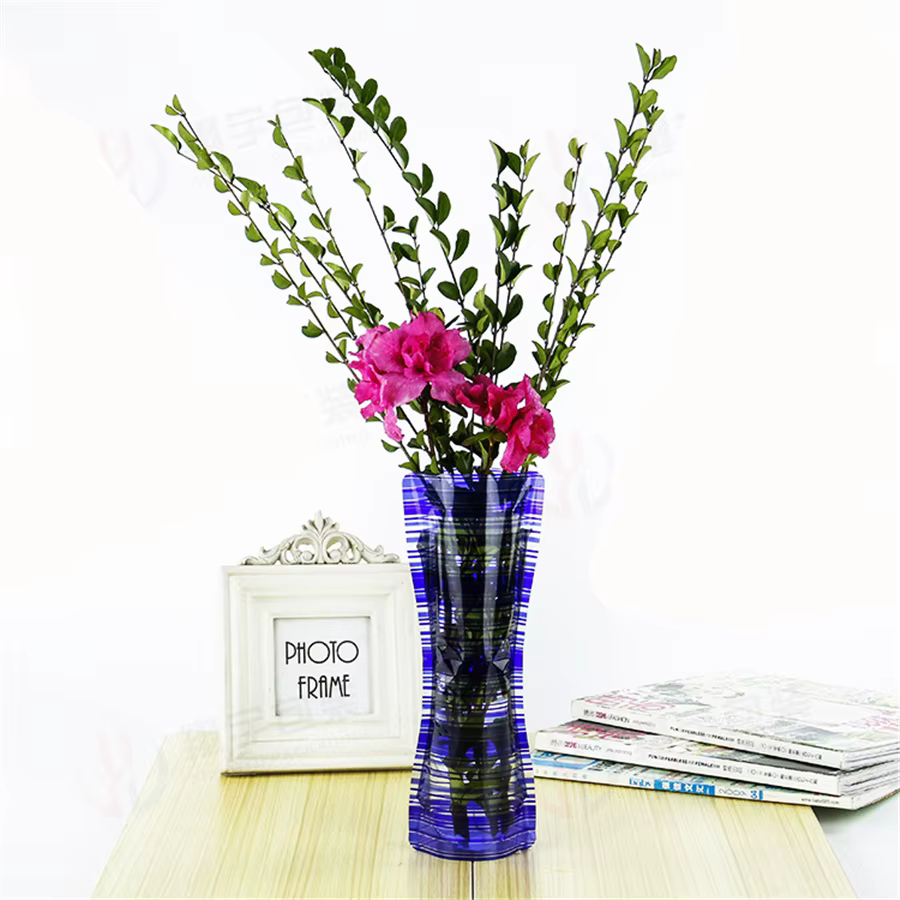 Vase à fleurs pliable en PVC écologique