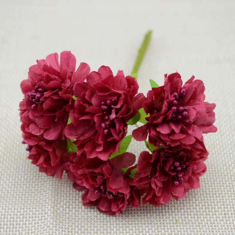 Bouquet de fleurs artificielles en soie
