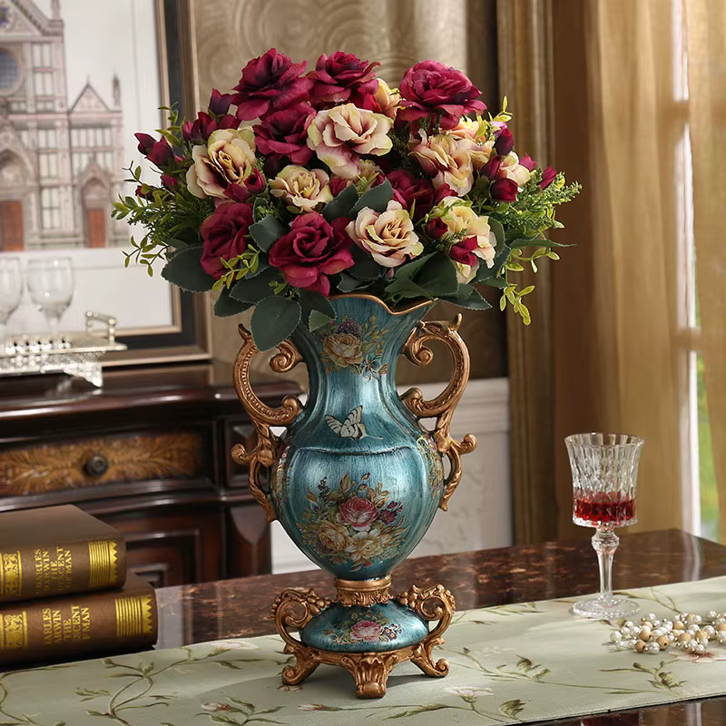 Vase en résine de palais de luxe européen