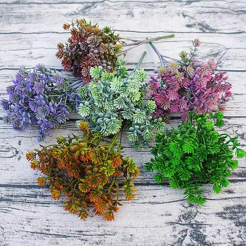Plantes succulentes en plastique feuilles de chute artificielles flores bricolage