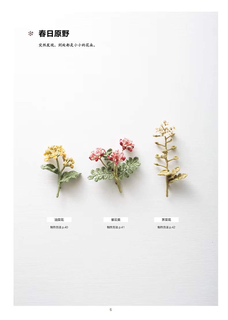 Quatre saisons fleurs et plantes naturel Crochet à tricoter livre Chi Chi travaux à la main bricolage artisanat broderie