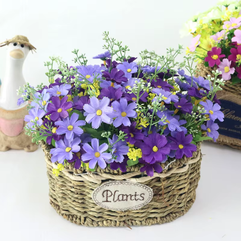 JAROWN Simulation fleur petite marguerite 7 branches Cosmos fausse