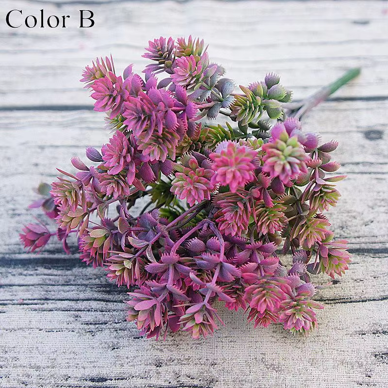 Plantes succulentes en plastique feuilles de chute artificielles flores bricolage