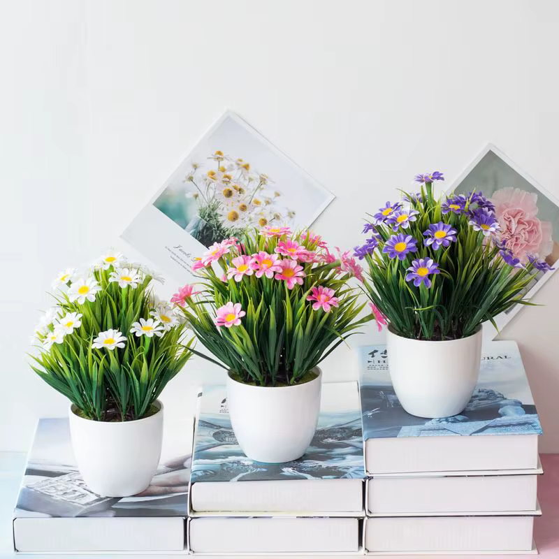Fausse plante de chrysanthème artificielle