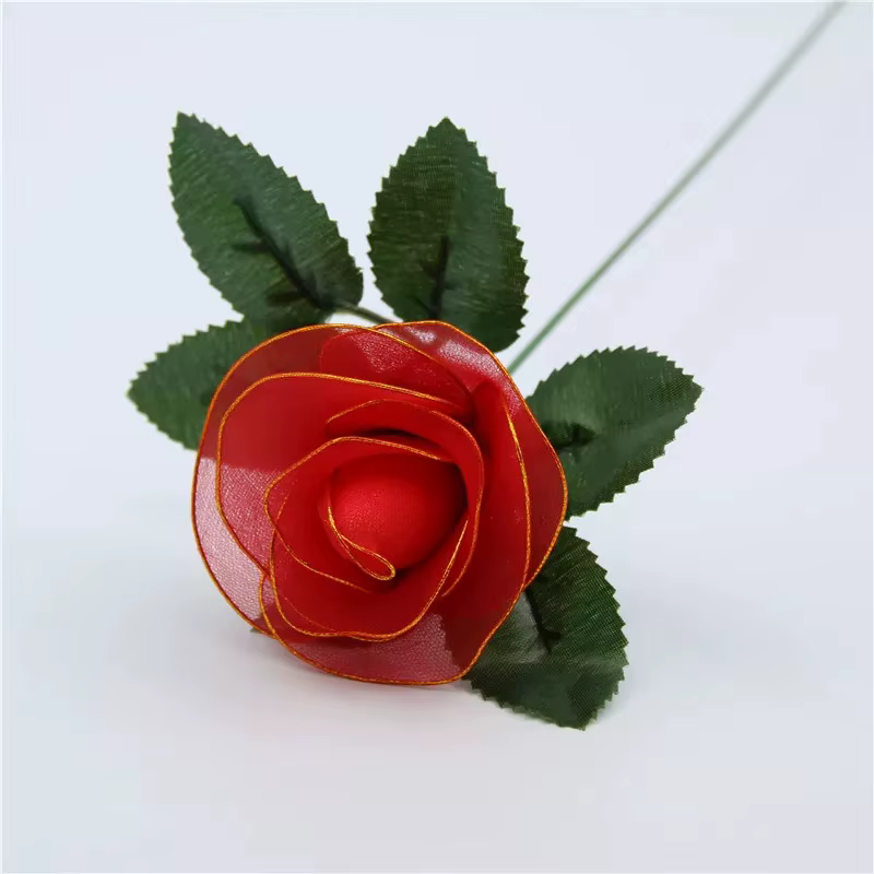 InjFlowers pour la décoration de la maison, bas en nylon bricolage, fleurs exécutives en nylon, décoration de mariage, 5 pièces, 36 couleurs