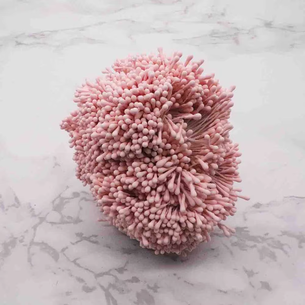 Mini fleurs artificielles en étamine faites à la main
