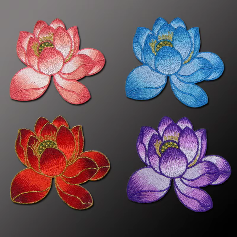 Applique de fleur Annie brodée