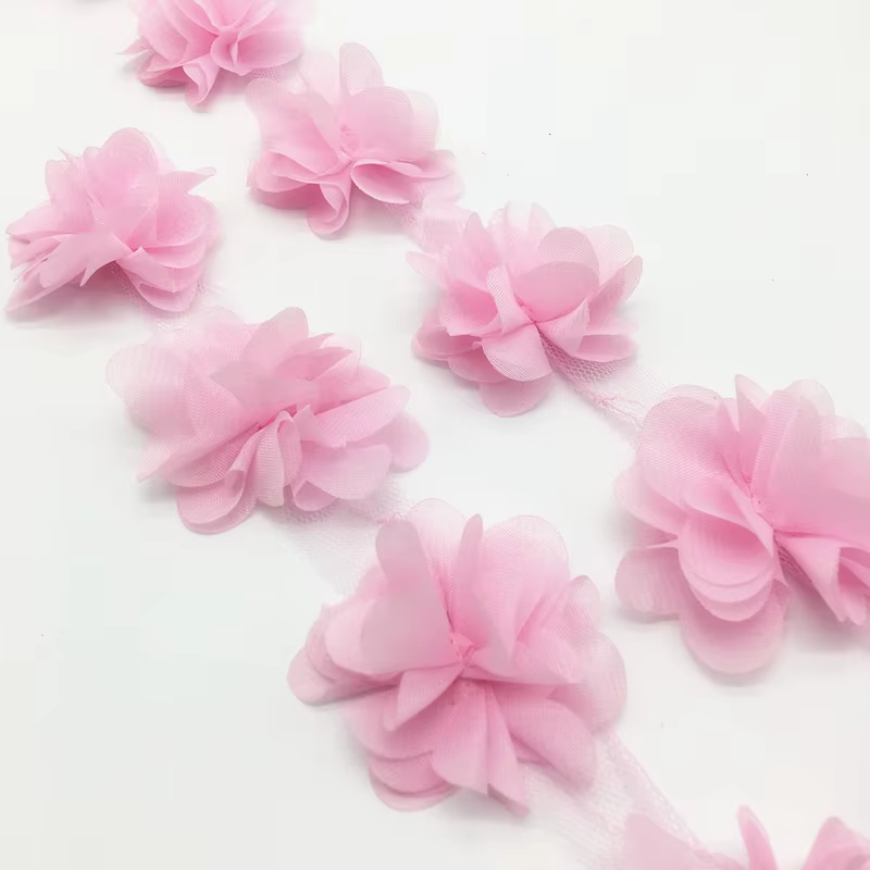Grappe de fleurs en mousseline de soie