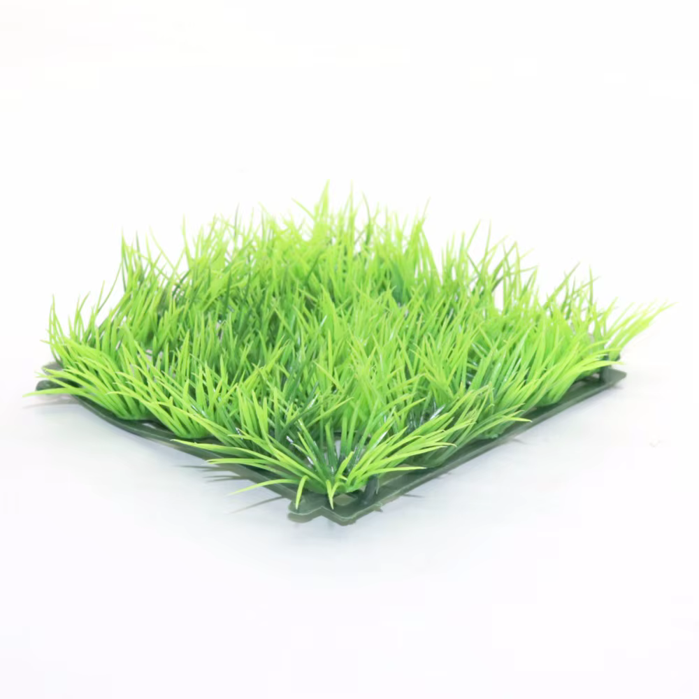 Plante d'herbe verte en plastique ABS artificiel