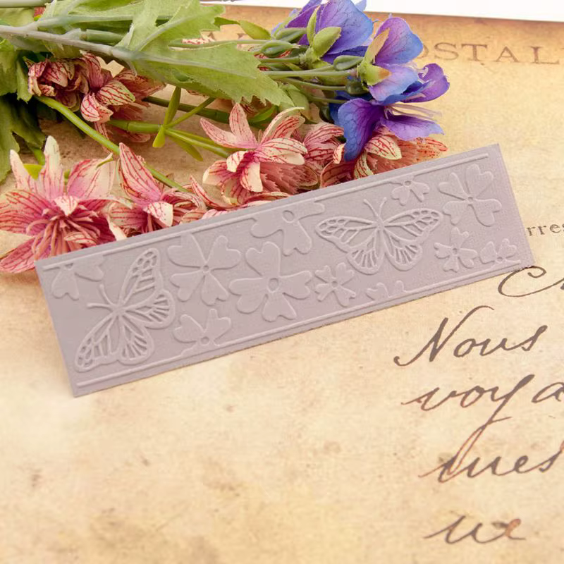Pochoir de gaufrage papillon fleur, modèle de carte d'album, nouveau 77UD
