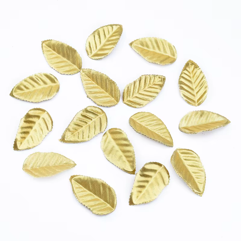 Injtrash-Plantes Artificielles en Feuilles d'Or