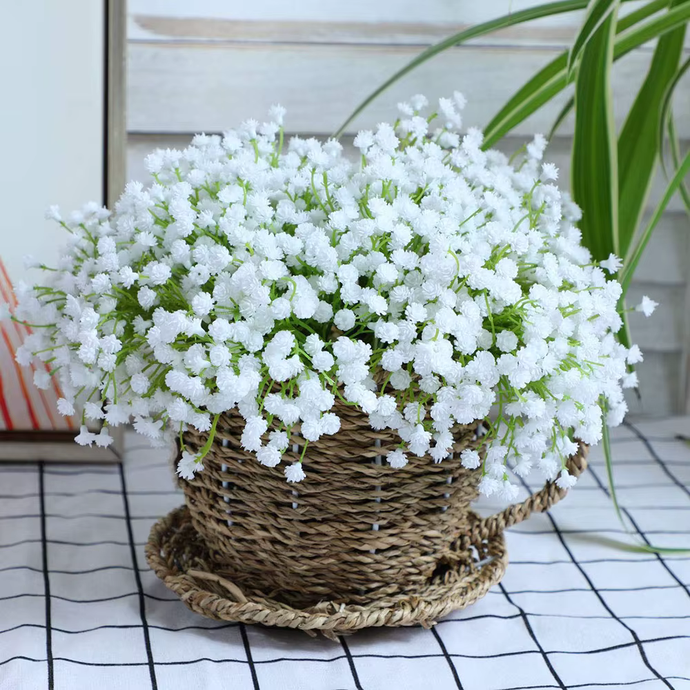 Fleurs Artificielles pouvez-vous psophila Blanches