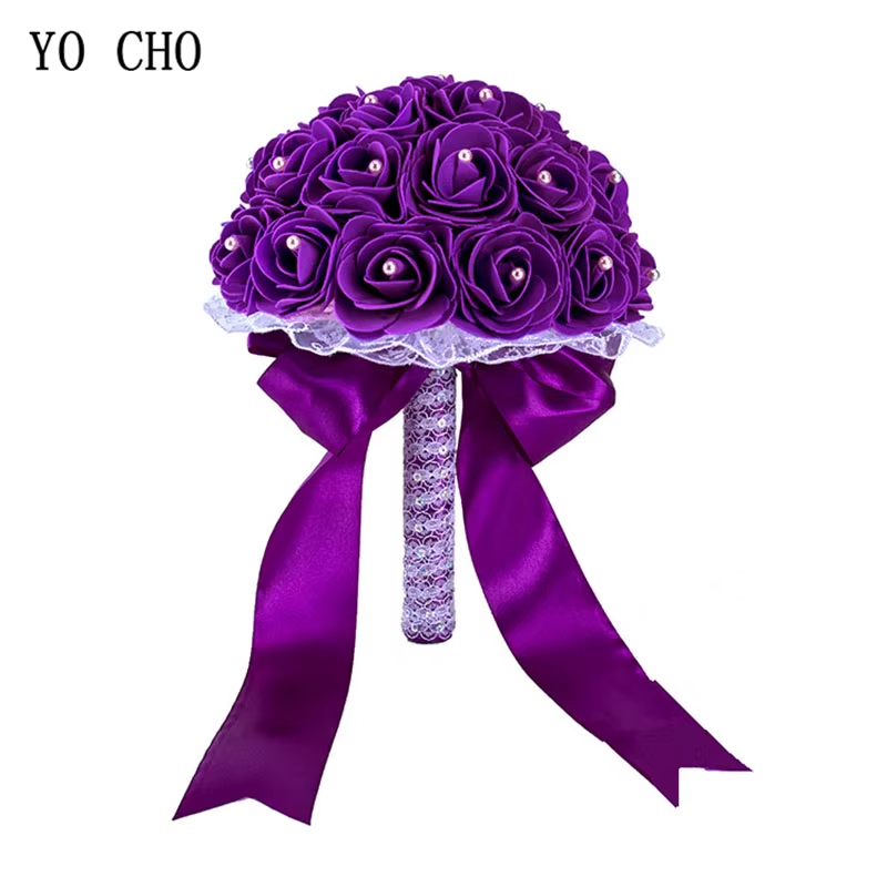 Bouquet de Fleurs Artificielles CHO pour Demoiselles d'Honneur