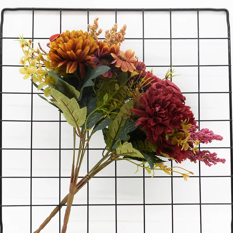 Bouquet de fleurs artificielles de haute qualité