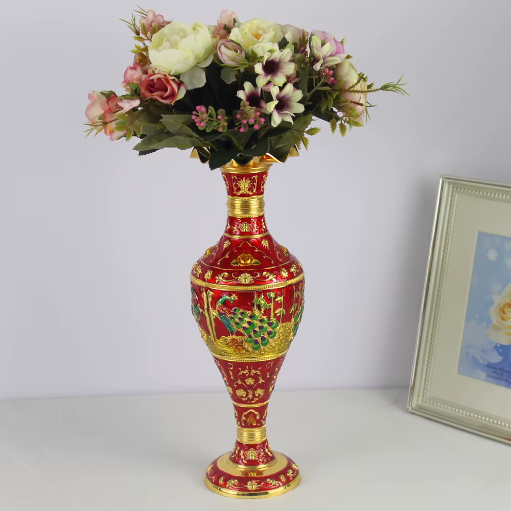 Vase en Métal pour Fleurs