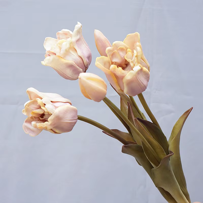 Bouquet de fleurs artificielles tulipes en Silicone