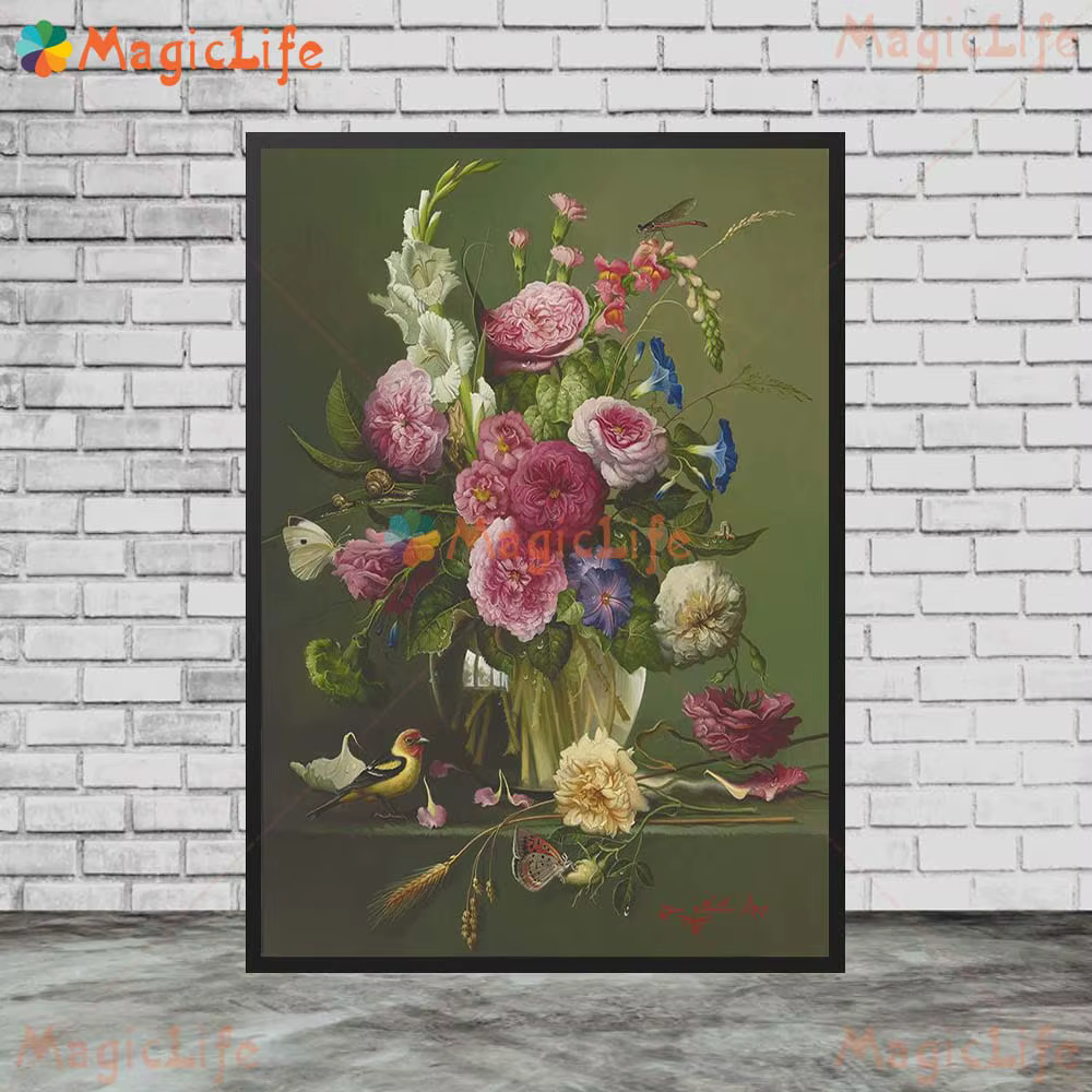 Arrangement de fleurs de pivoine de tournesol Vintage