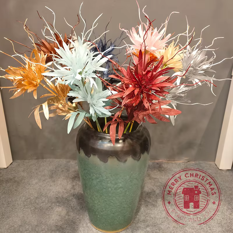 Arrangement floral simulé Epiphyllum blanc