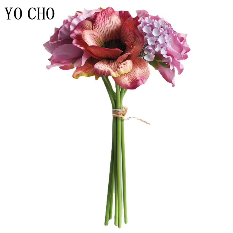 Bouquet de pivoines artificielles
