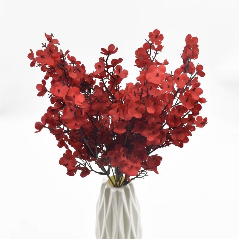 Fleurs artificielles gypsophile en soie rose
