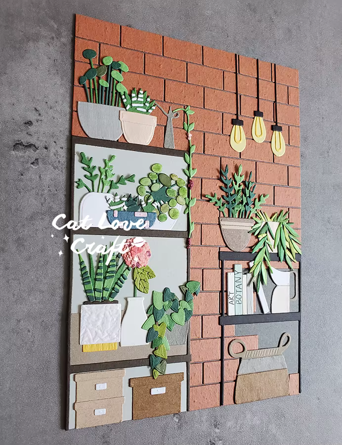 Affiche de plante Catlove-1 matrices de découpe en métal