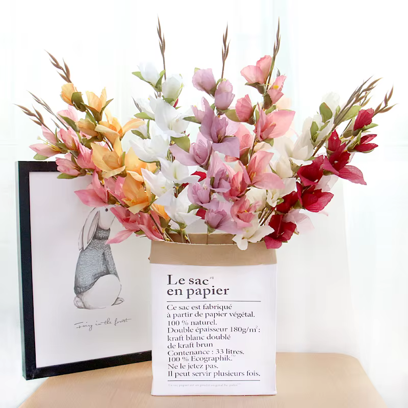 Décor de branche de fleur de glaïeul